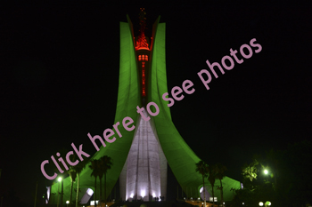 Click here to see photographs of the Memorial du Martyr monument in Algiers, Algeria