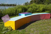 Click here to see a larger version of this colorful bench