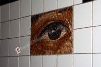 Midtown Manhattan, New York City, 2019-71d-5846, Eyes, Subway Mosaic